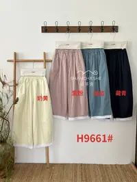 SCS#9661#蕾丝花边拼接裤 FL