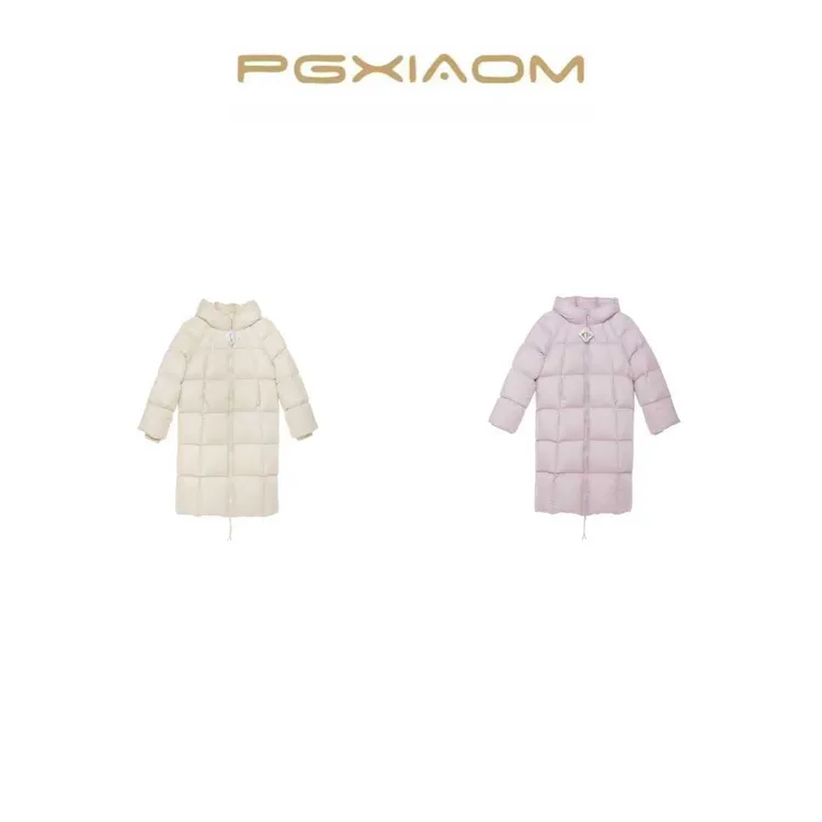 【PGXIAOM】润秀定制【奶油泡芙】紫 浅绿两色连帽羽绒服外套YR10215