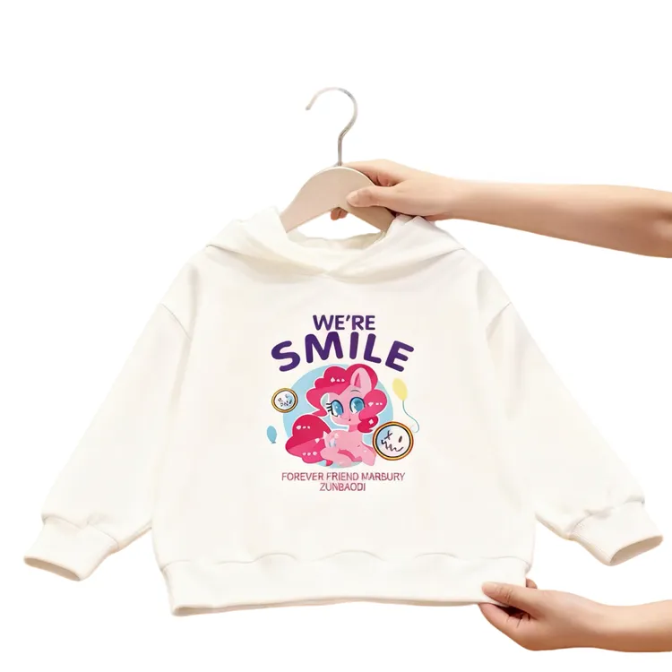 不加绒/加绒加厚连帽外套卡通秋冬男童套头卫衣上衣小童长袖女童