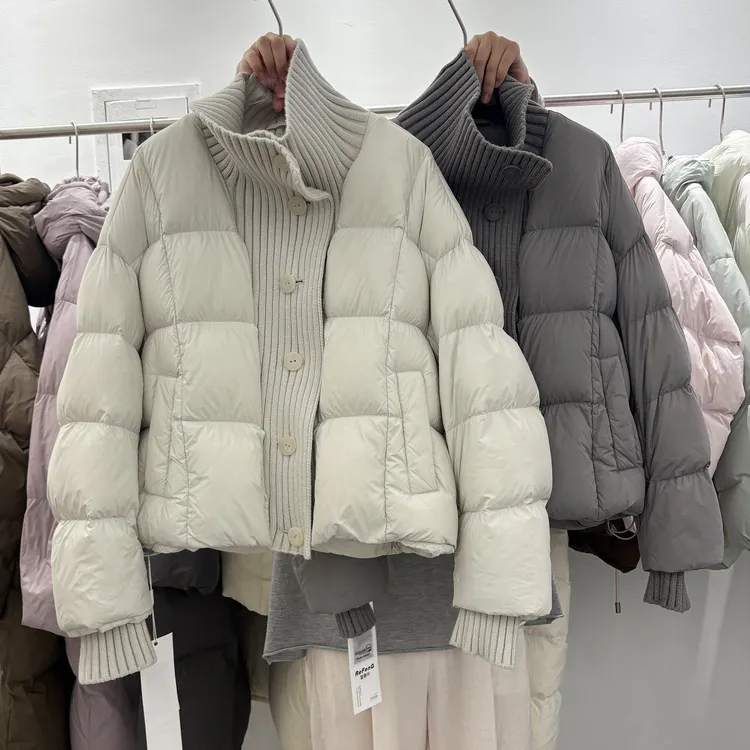 棉服女装年冬季新款时尚百搭短款面包服洋气拼接韩系宽松外套