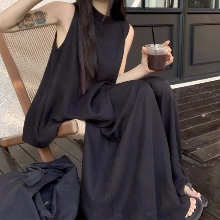 显瘦气质时尚复古宽松韩版百搭套装，2025年夏盐系复古清冷感女式