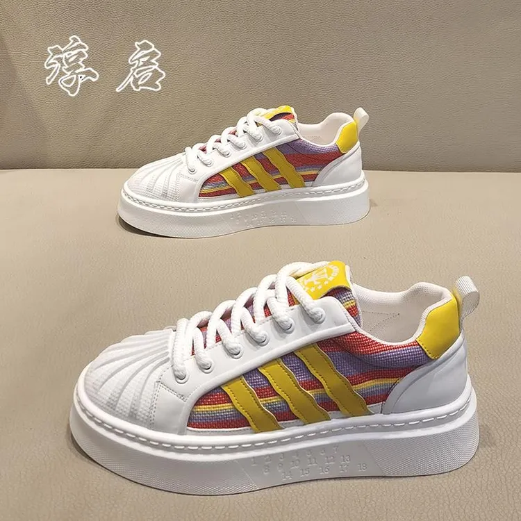淳启男鞋2025春季新款百搭软底低帮板鞋经典三道杠布面透气休闲鞋