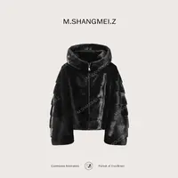 M.SHANGMEI.Z/沐熙【浓墨重彩】美大哥进口宝嘉美水貂皮草X014007