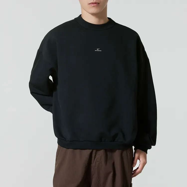 Nike耐克正品卫衣男子2025冬季新款加绒篮球运动休闲圆领套头衫