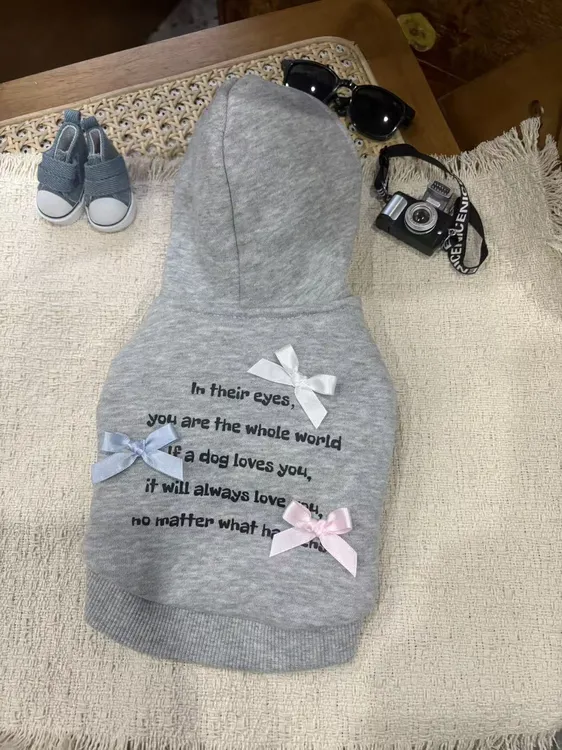 Half-Sugar-Pet宠物猫狗通用连帽卫衣加绒适合秋冬季节