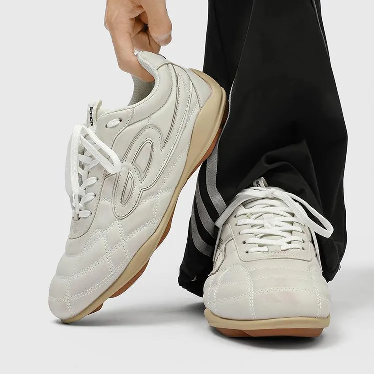 【明星同款】潮流新款做旧脏脏德训鞋男女款平底运动休闲平底阿甘鞋