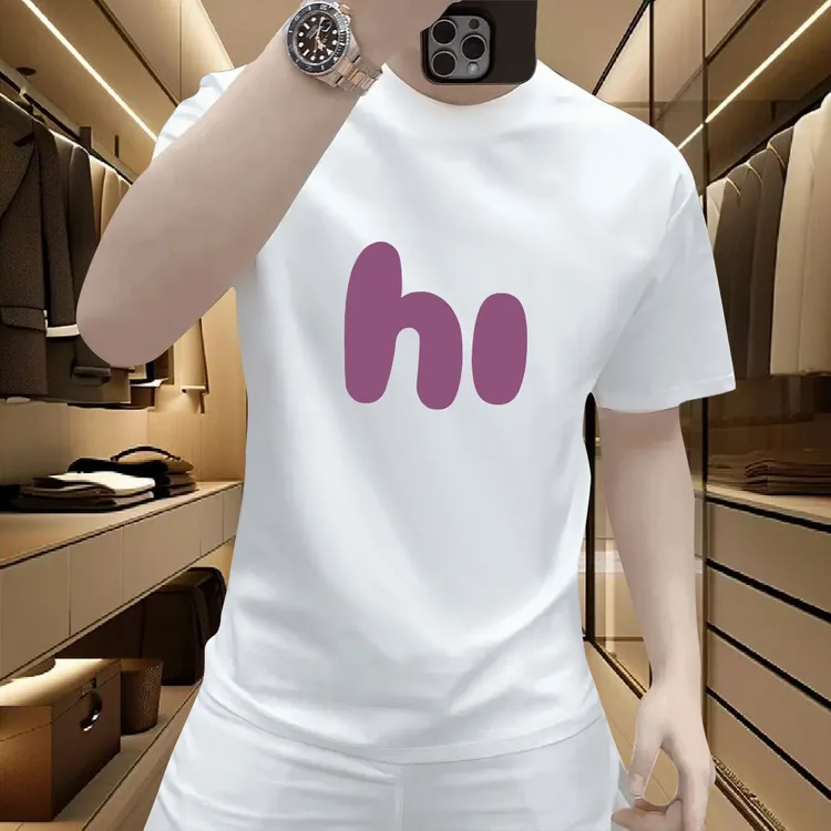 美式痞帅重磅短袖T恤青年男女百搭印花款夏季ins潮牌上衣一半故事