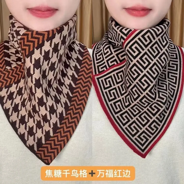 围脖新款时尚秋冬季护颈韩版防寒百搭脖套保暖气质三角围巾