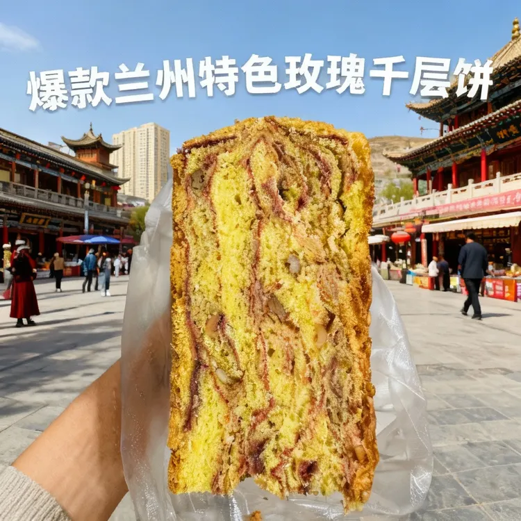 爆款兰州玫瑰千层饼清真（顺丰包邮）