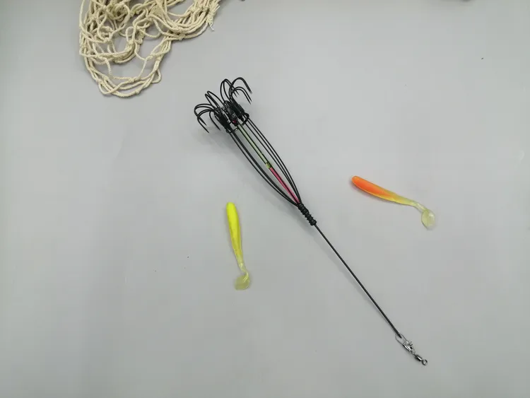 皮匠鱼扒皮鱼专用海钓大号钢丝锚钩带饵笼八爪钩