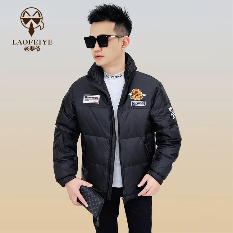 【老斐爷欧品】2025冬款男士时尚百搭保暖90白鸭绒时尚羽绒服潮流