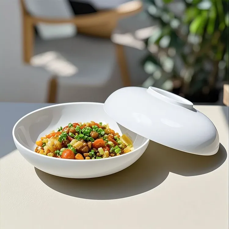 欧式高档骨质瓷7.5英寸大汤盆菜盘深饭盘6个装