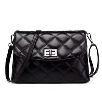 【福利品】（尺寸：25*8*17cm）时尚菱格单肩包百搭休闲女士包