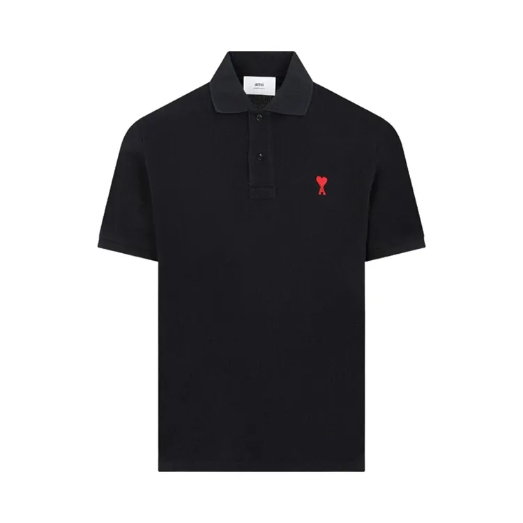 AMI ALEXANDRE MATTIUSSI新款男士爱心LOGO刺绣黑白11957