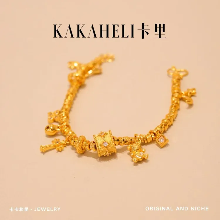 铜合金珐琅手链 时尚新中式吉言盘缠重工轻奢级手链 SL-327