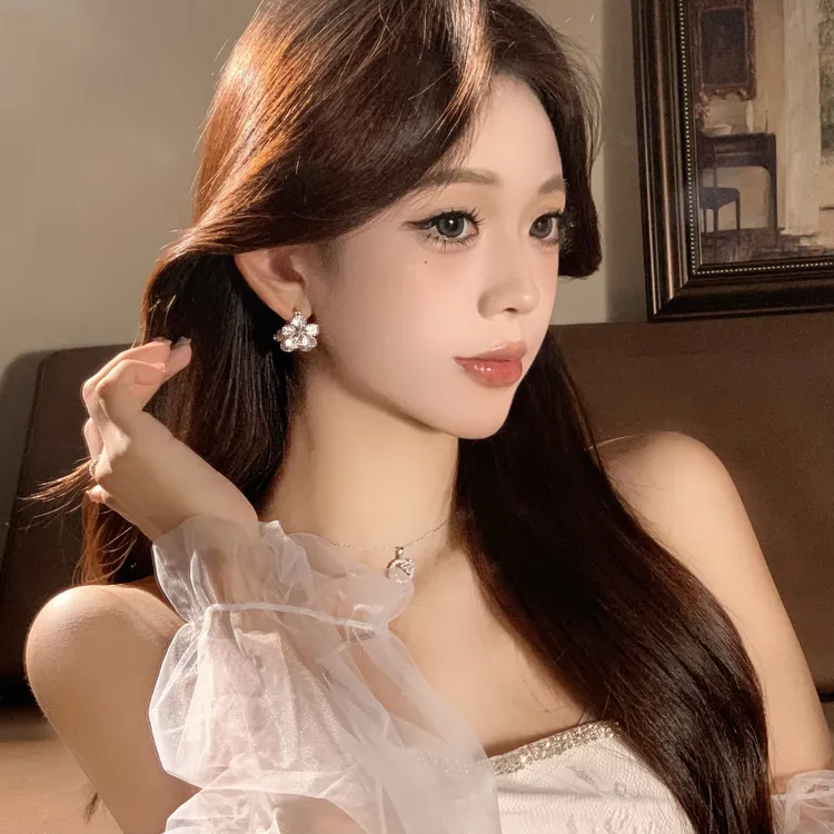 FULL GIRLISH耳环01516轻奢精致花花耳环耳饰