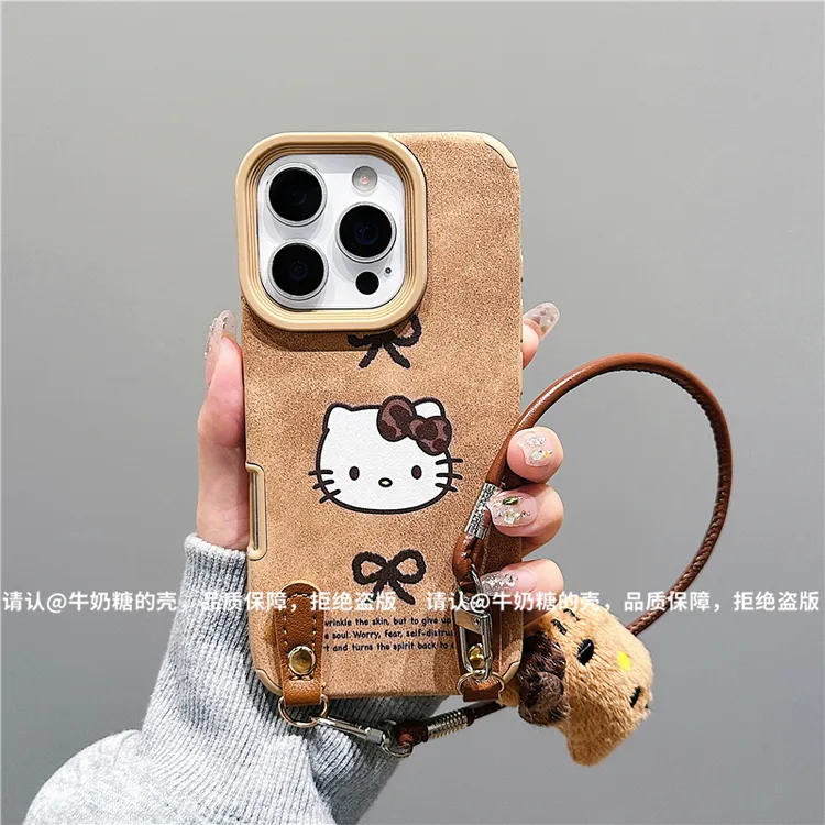 大孔翻毛皮适用苹果16/iPhone/华为荣耀/小米/手机壳Pura70防摔潮