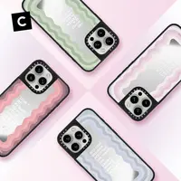 CASETiFY 镜面标语系列 幻彩蝴蝶适用于iPhone16/15手机壳新