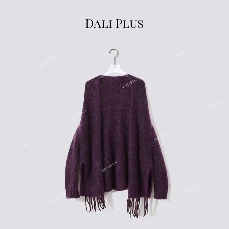 DALI PLUS“气质时尚披肩”优雅百搭针织外搭-D5MM2689