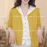 25009秋季新款女士连帽针织假两件