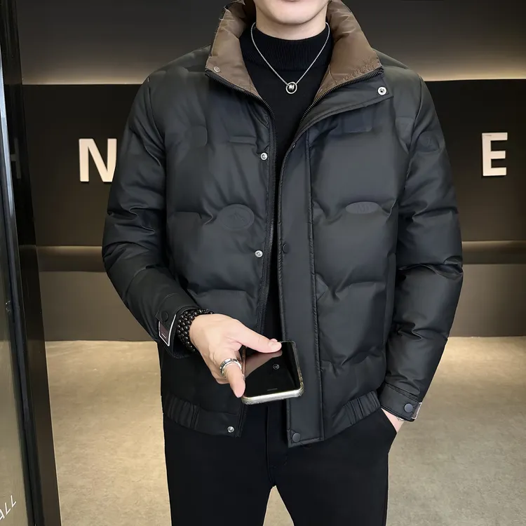 男士冬季免洗羽绒服外套青年时尚潮流保暖鸭绒袄子百搭休闲男装