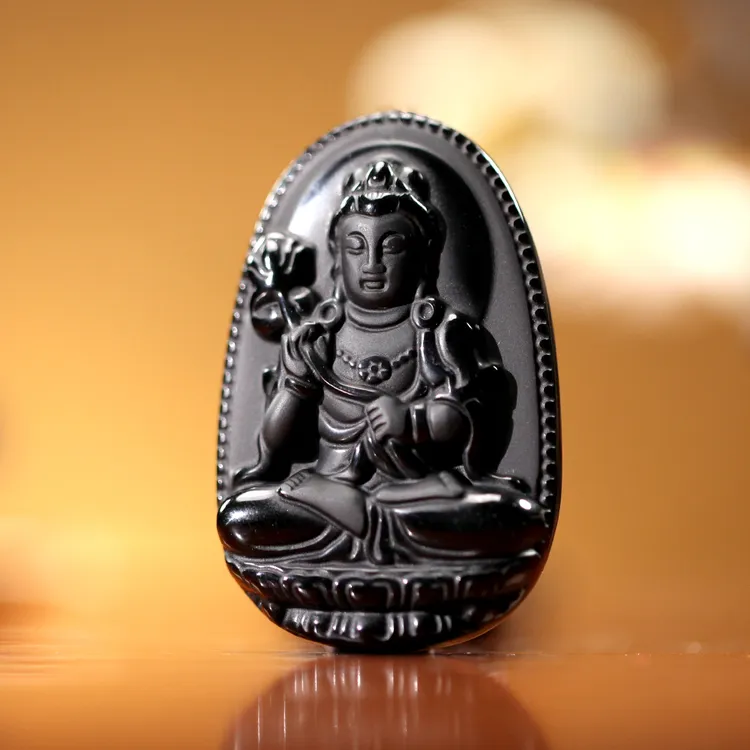 【德巧家】迎马年新款生肖天然冰曜石八大吊坠平安喜乐精雕百搭