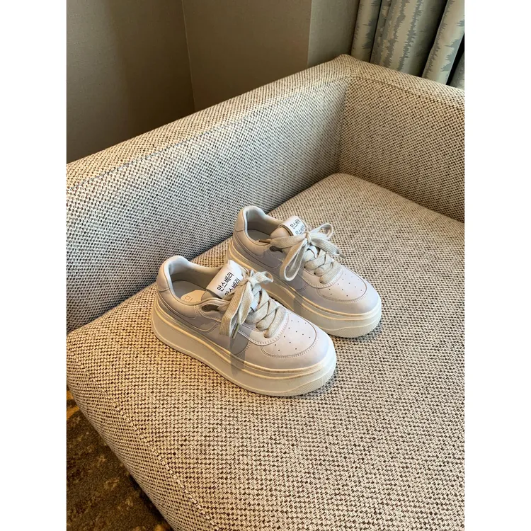 范斯玛小白鞋女2025新款做旧厚底增高休闲板鞋百搭运动鞋脏脏鞋