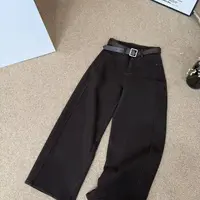 『雨美 Show』1002咖色百搭韩货直筒裤