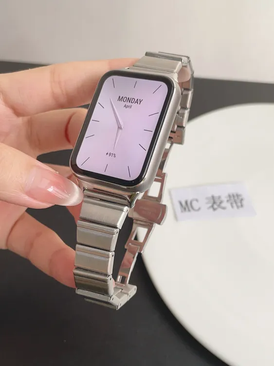 MC表带适用小米手环9pro轻便不锈钢腕带8pro红米watch5/4替换腕带