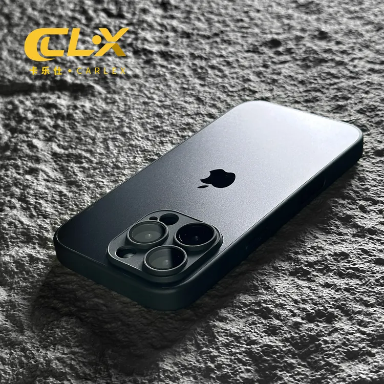 适用iPhone17promax手机壳AG磨砂纳米肤感苹果16防摔镜头膜保护套