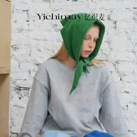 Yichimay亿织麦 老友情怀’100%羊毛针织三角巾外搭小坎肩小围脖