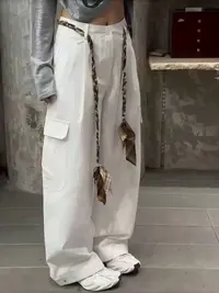 2025新款百搭宽松时尚阔腿工装裤