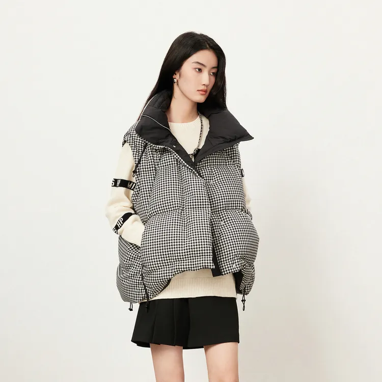 【商场同款】HPLY荷比俪23冬季新款撞色休闲羽绒服HYD42560316-1