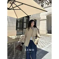 爱唯依（F）-老钱风！不规则大翻领有质感风衣（MO5813#）LIMO