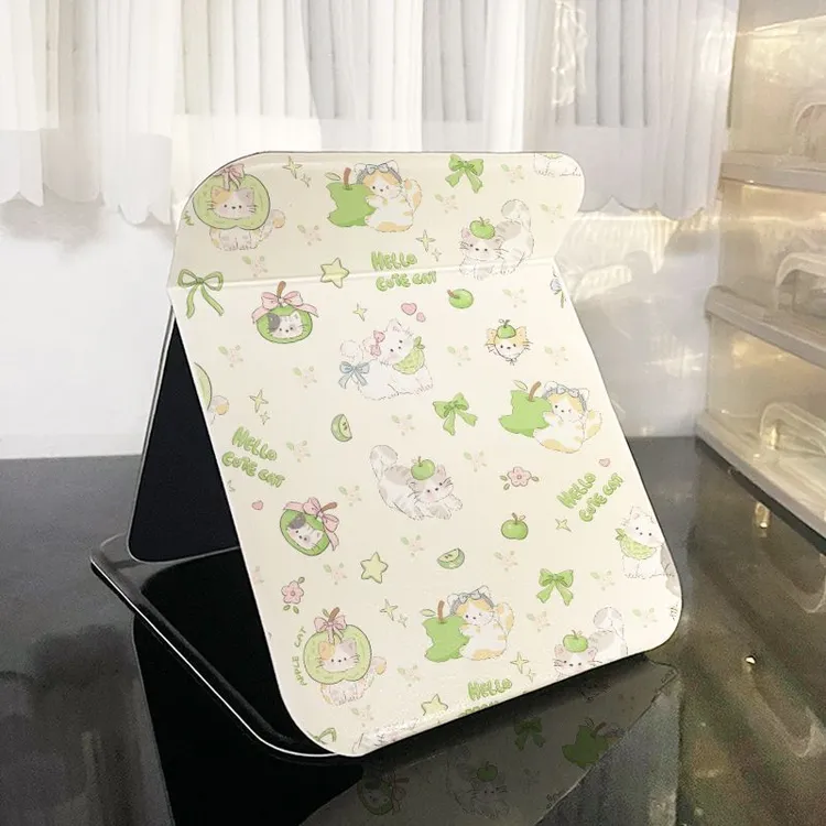 镜子必备化妆镜桌面折叠学生宿舍随身时尚便携ins台式梳妆镜