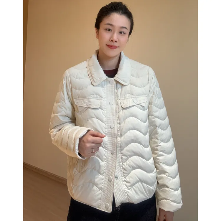 美亚恩NANA【翻领羽绒服】秋冬经典百搭翻领薄款羽绒服外套女C0520