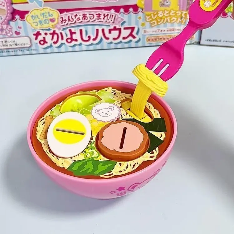 【曲奇】辅食喂养咪玩具拉面便当盒套装进餐喂食过家家玩具