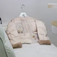 【13139】高品质原创设计米色百搭重工方格羽绒服星