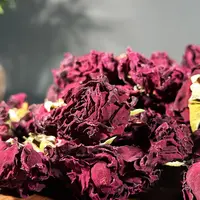 墨红玫瑰 大朵冻干玫瑰花冠泡水玫瑰花茶搭枸杞
