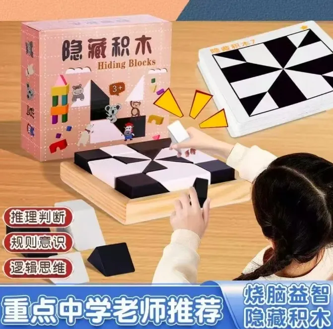 【老师推荐智力挑战】益智隐藏积木玩具开发智力空间想象力逻辑训练