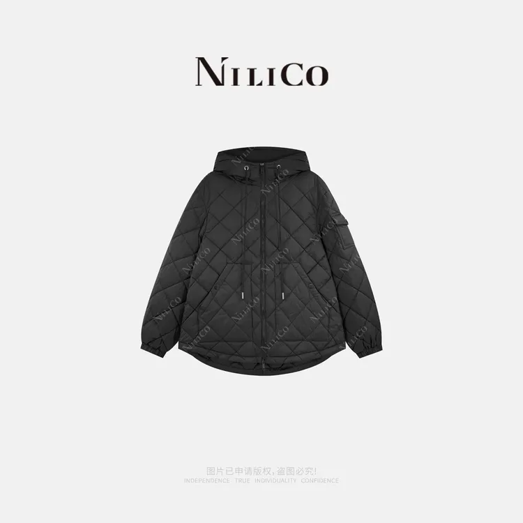 NILICO【典藏】经典款连帽百搭冬季休闲款女鹅绒服