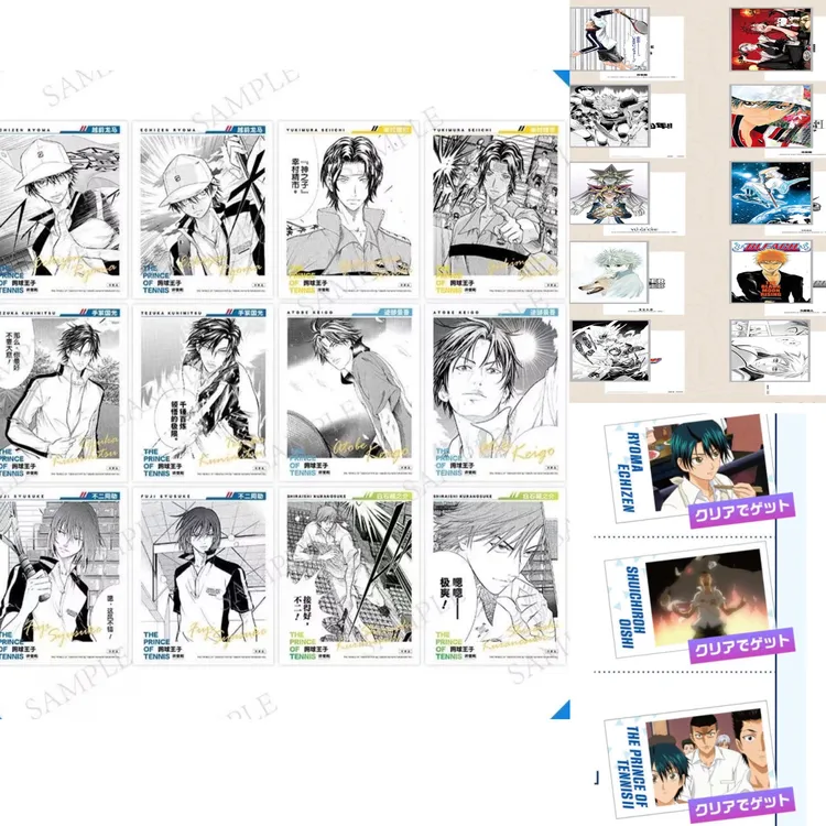 【拆盒】网球王子烤肉王子拍立得原画烫金明信片永旺卡牌盲盒