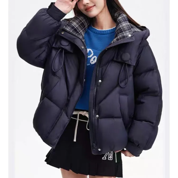 福利宠粉  帽子可脱卸 加厚连帽短款羽绒服女  冬季新款