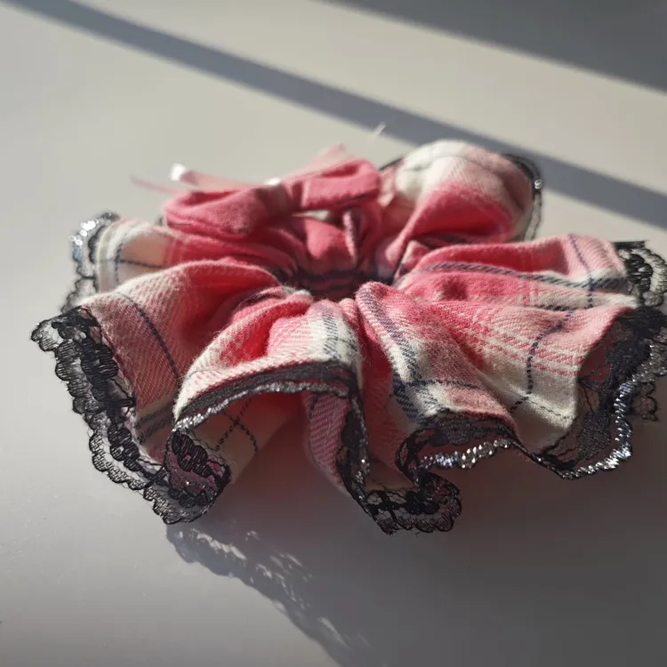 韩系蝴蝶结大肠发圈女高级感扎马尾头绳复古百搭秋冬发饰