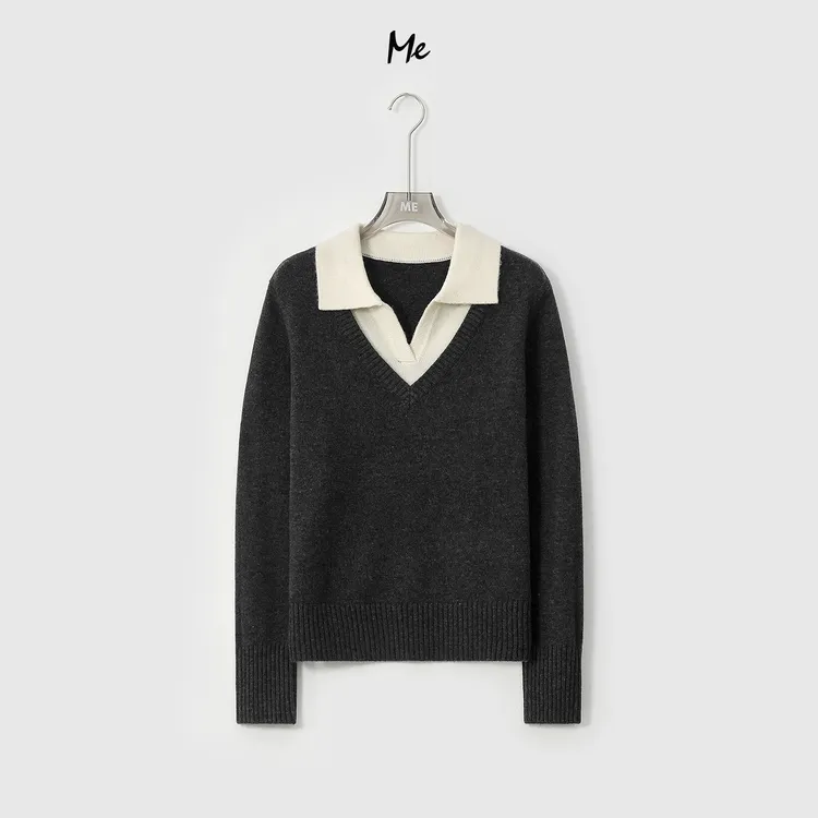 ME【MM100%绵羊毛诺贝尔】超细美利奴绵羊毛绵柔亲肤毛衣MESA4228