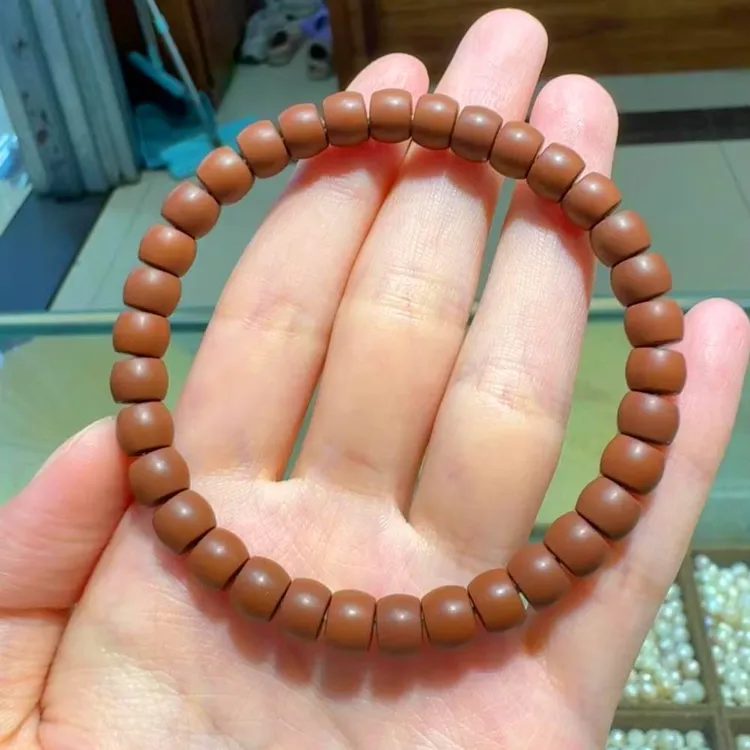 宜兴紫砂直切手串不怕水汗适合盘玩纯手工紫砂文玩手串男女同款