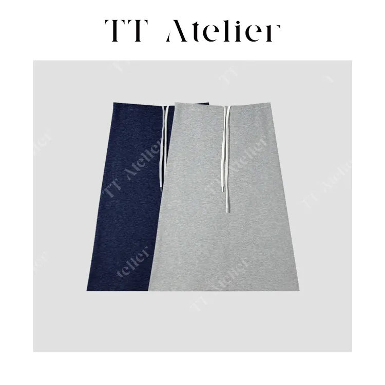 TT设计师【简洁】新款舒适休闲半裙抽绳设计宽松半身裙TT259807