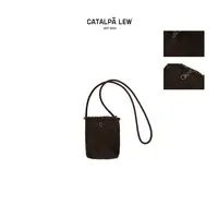 CatalpaLew「山月包」墟生美学复古感防尘褶皱扣式单肩小包#C40244