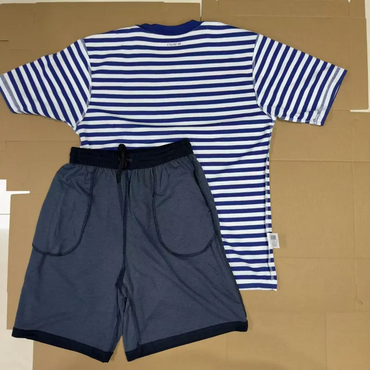 【战斗好朋友】户外海魂衫蓝白条套装