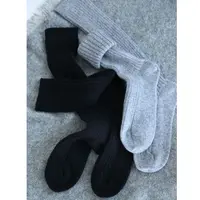 OSENSO"羊毛袜"秋冬保暖一体纯色加长高筒羊毛袜WZ241299